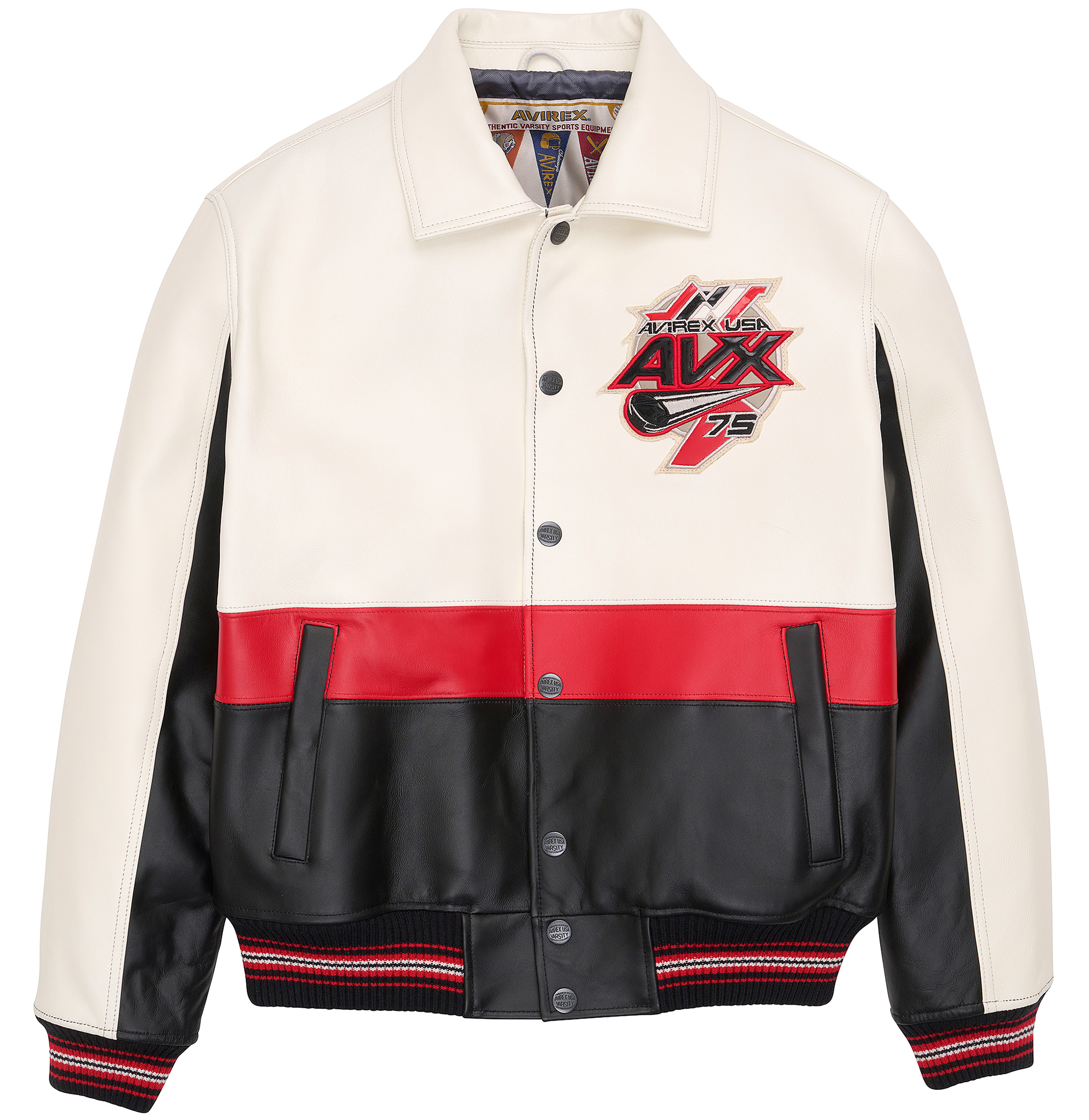 Vintage Avirex Leather Varsity Jacket