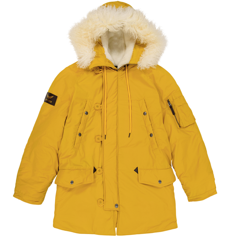 Parka mustard best sale