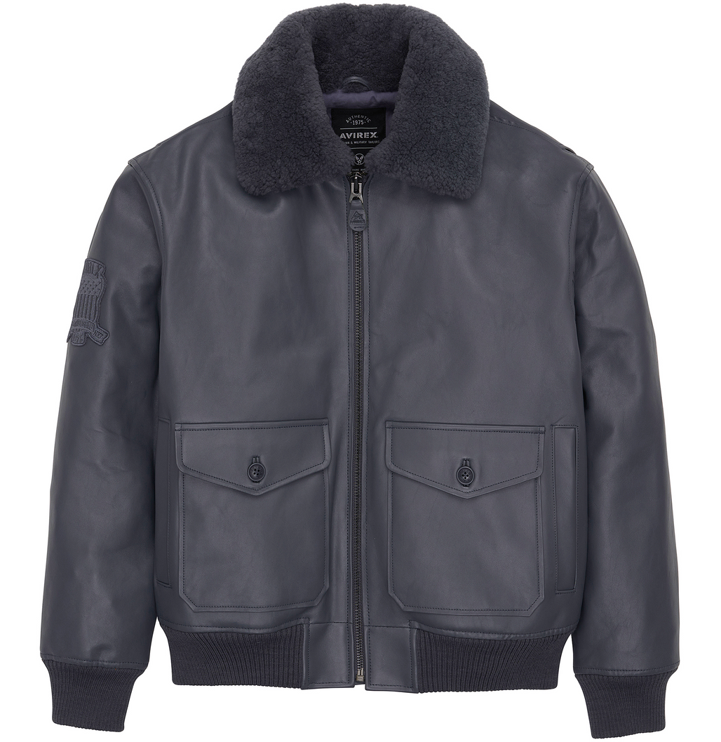 West Louis Gradient Bomber Leather Jacket