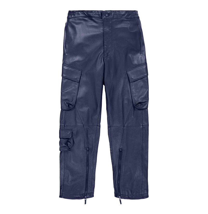 LEATHER CARGO PANT