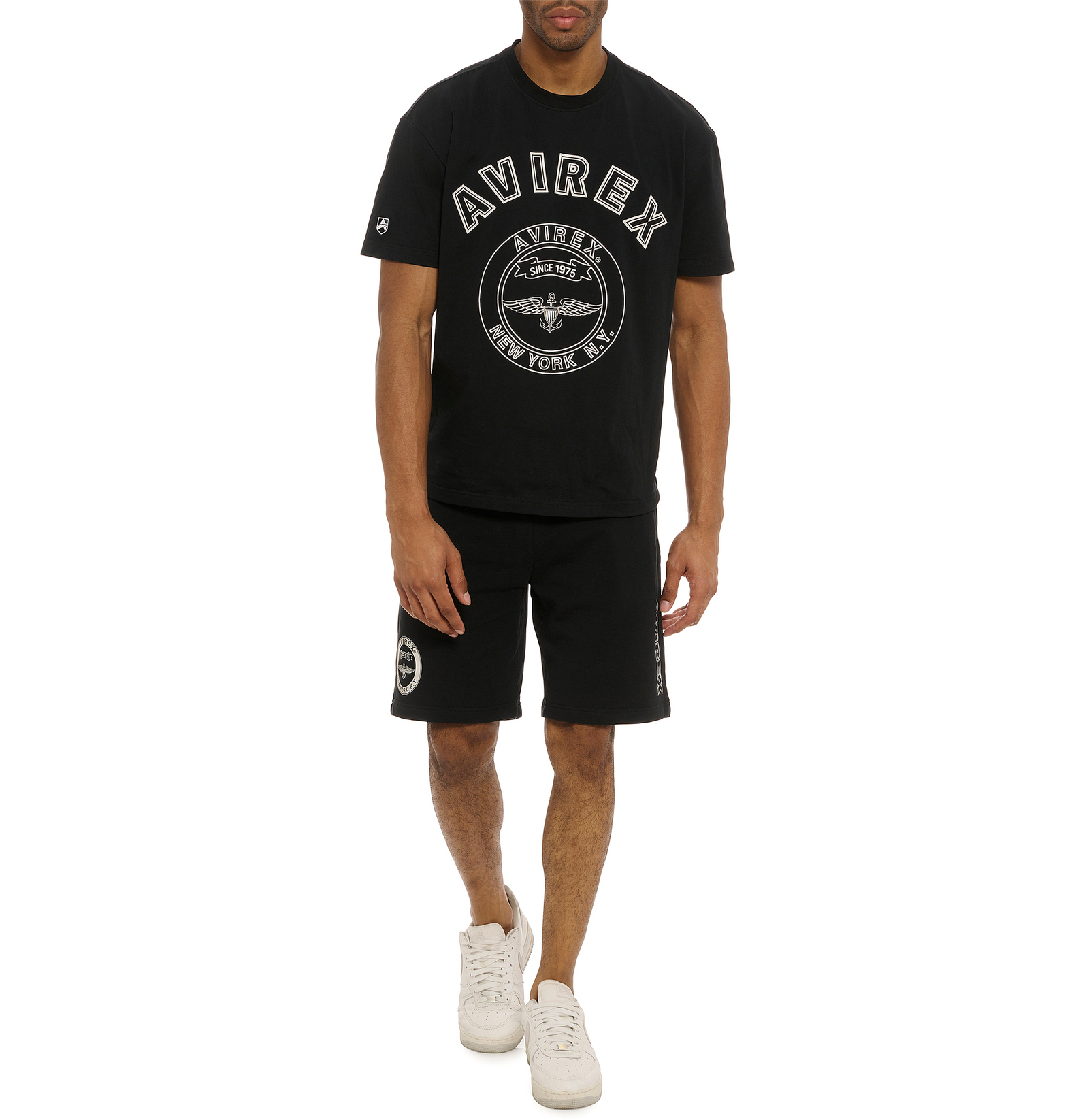 Avirex Logo deals french terry shorts