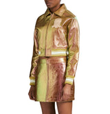 LIMITED EDITION CROPPED METALLIC ICON JACKET