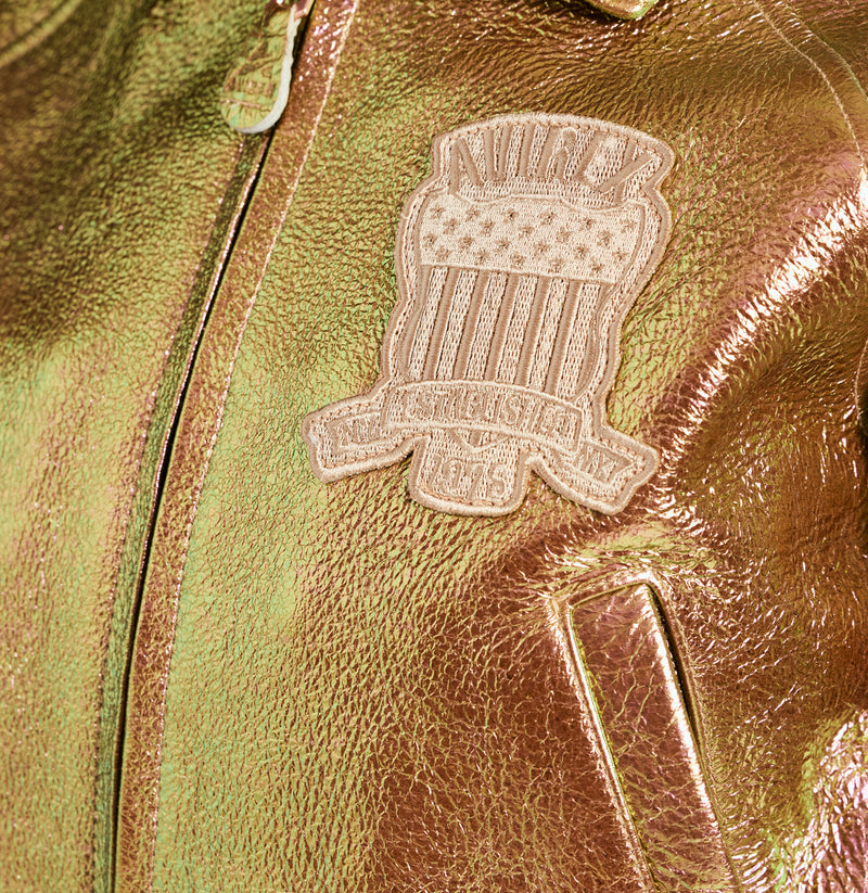 LIMITED EDITION CROPPED METALLIC ICON JACKET