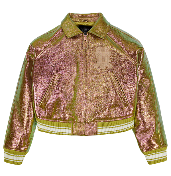 LIMITED EDITION CROPPED METALLIC ICON JACKET