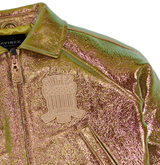 LIMITED EDITION CROPPED METALLIC ICON JACKET