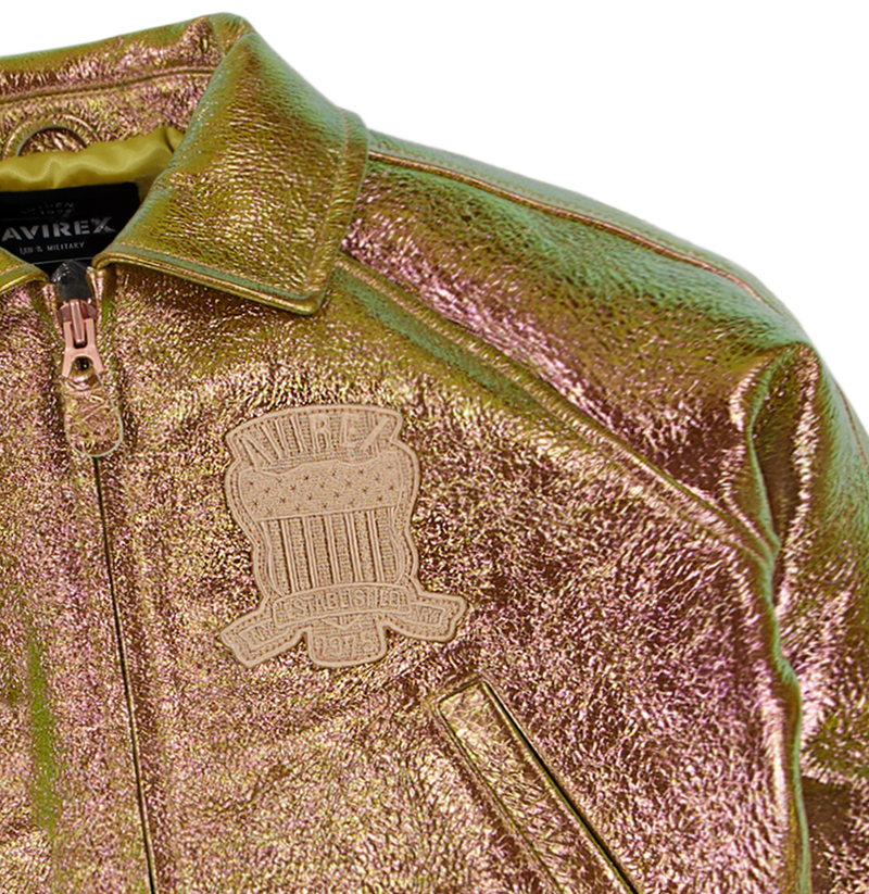 LIMITED EDITION CROPPED METALLIC ICON JACKET