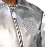 LIMITED EDITION CROPPED METALLIC ICON JACKET