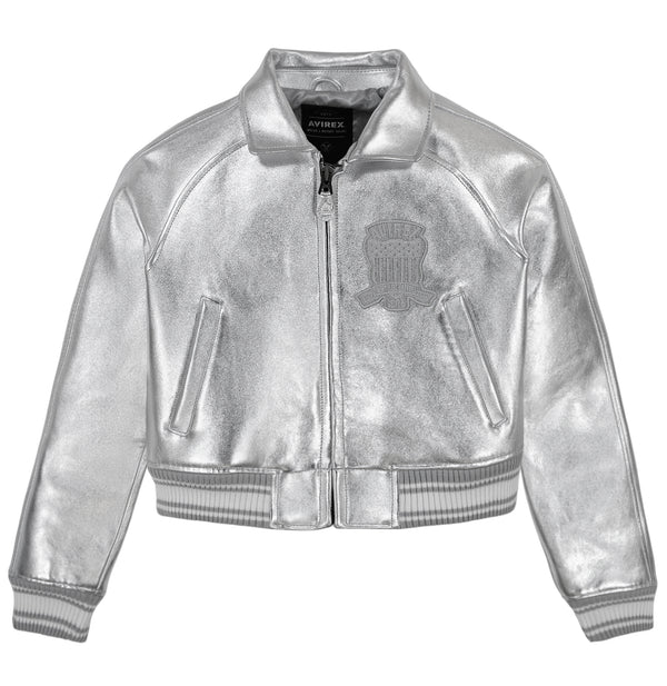 LIMITED EDITION CROPPED METALLIC ICON JACKET