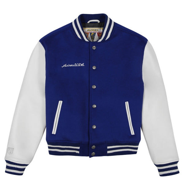 WOOL LEATHER VARSITY JACKET