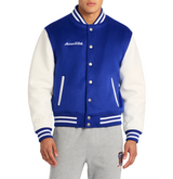 WOOL LEATHER VARSITY JACKET