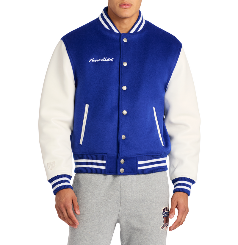 WOOL LEATHER VARSITY JACKET