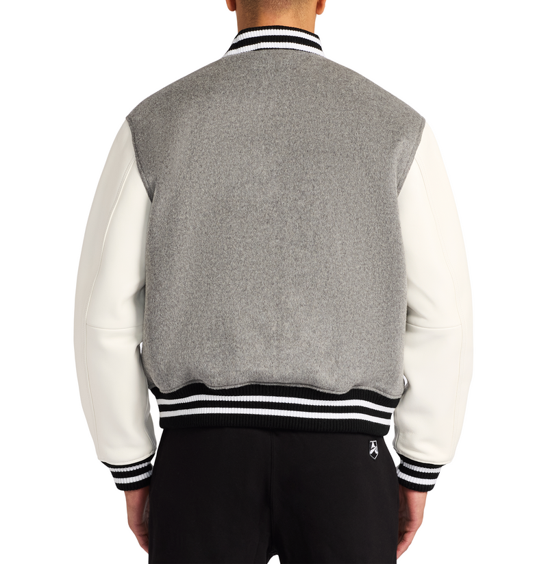 WOOL LEATHER VARSITY JACKET